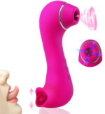 Spasm sucking and licking vibrator